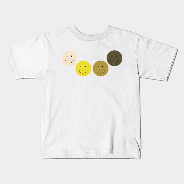 Smile Together Kids T-Shirt by Animal Fantasia